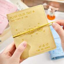 1 Planejador de folhas soltas M5, prato de pelúcia colorido, planejador com padrão de desenho animado, livro de adesivos decorativos faça você mesmo, adequado para cenários de criação de planejadores