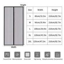 防蚊帘高端磁性纱门加密家用卧室隔断夏季定制纱窗 - 白色 - 查看 3