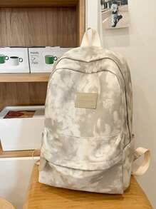حقيبة ظهر كبيرة السعة بقماش صباغة التعتيق بلون واحد، حقيبة ظهر طلابية بسيطة بصباغة التعتيق، حقيبة ظهر كاجوال كبيرة السعة أنيقة بطراز إنس، حقيبة مدرسية كورية موضة جديدة لطلاب المدارس الإعدادية والثانوية، حقيبة ظهر جميلة للسفر للطلاب