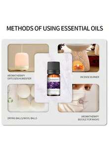 10mL Aromatherapy Essential Oils Gift Set - Relaxation Variety Pack (Lavender/Peppermint/Rose/Sandalwood) - Premium Grade Oils For Diffusers, Humidifiers, Candle Making, Aromatherapy & Home Fragrance - Multicolor - View 5