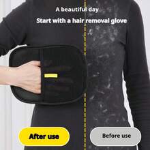 Găng tay tẩy lông tĩnh điện cho thú cưng cỡ lớn nâng cấp - Găng tay làm đẹp cho mèo bằng Polypropylene màu đen có trang trí màu vàng, loại bỏ lông và ve hiệu quả cho thú cưng, dụng cụ thiết yếu cho mèo và chó | Phụ kiện thời trang cho thú cưng | Găng tay chăm sóc bền bỉ - Nhiều màu - Xem 5