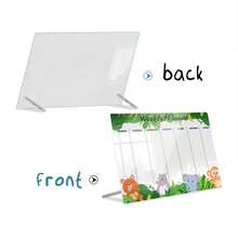 1set Cartoon Animal Pattern Planner, Acrylic Decoration Memo Board, With Multi-Color Pen Eraseable, Weekly Planner, Suitable For Office, Home Kitchen, Convenient For Note Taking - Multicolor - View 6