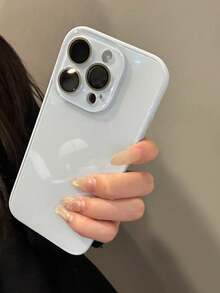 奢华水晶玻璃 16 Pro Max/15/14 Pro/11/12/13/14 Pro Max 手机壳，磁性防震保护套，适合情侣，设计 - 白色 - 查看 7