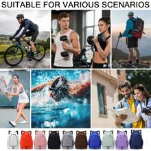 1 件带羽毛球网球拍口袋的抽绳背包，大容量便携式球拍携带包，用于匹克球，干湿分离游泳瑜伽健身包，带鞋隔层，耐磨多口袋运动包，防水行李袋，返校多功能手提包，适用于女性和男性户外足球篮球旅行徒步旅行骑自行车健身单肩包