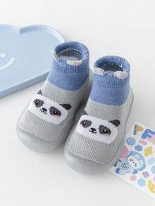 1双婴儿防滑卡通动物系列袜子，柔软幼儿婴儿袜，男女宝宝均适用 - 彩色 - 查看 35