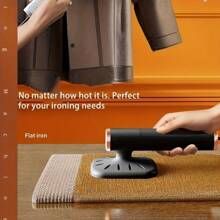 USB 供电手持式蒸汽挂烫机，快速加热（3 分钟）- 适用于丝绸、针织、亚麻和其他精致面料，便携式旅行熨斗 - 无需电池，带挂钩，家用和旅行蒸汽熨斗 - 适用于：连衣裙、衬衫、内衣 - 便携式衣物护理，无需电池熨烫，现代设计，防烫手柄，轻便熨烫工具