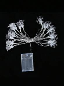 1Pc Christmas Led String Light (No Battery),150/300cm Snowflake Christmas Tree Design Fairy Lights For Christmas,Christmas Tree Decoration,Christmas Decorations For Home,Christmas Ornaments,Hanging Decor,Xmas Decor,Christmas Ornaments,Indoor/Outdoor Decor - Clear - View 7