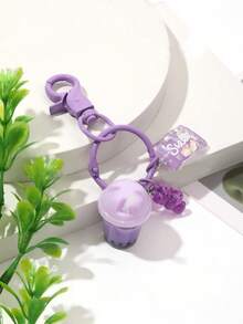 男士休闲珍珠奶茶杯，心形糖果，迷你小熊装饰，多功能包包挂饰钥匙扣，圣诞礼物，车饰，送给老师、朋友、姐妹的礼物创意 - 彩色 - 查看 3