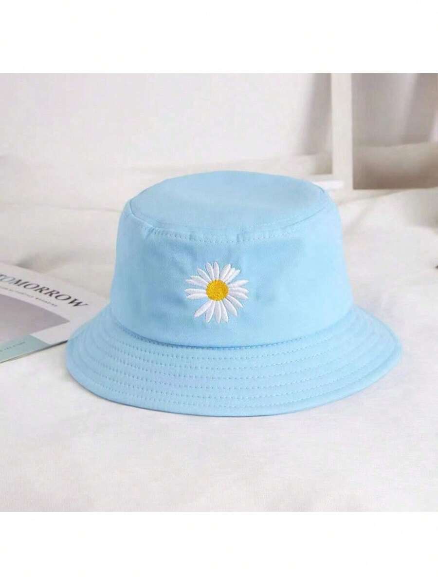 Women's Casual Bucket Hat Perfect Gift For Friends For Daily Wear - 淺藍色 - 查看 1
