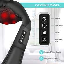 HanTai Neck Massager Back Massage With Heat,Shoulder Massager For Neck,Back,Shoulder,Foot And Leg Muscle Relax,Electric Deep Tissue 3D Kneading Massager,For Women Men Mom Dad - US A Type Plug(110-127V) - View 6