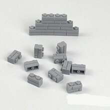 1 Bag Small Particles Thick Wall Bricks 1x2 2+1 1x4 Dots Bulk Accessories Doors Windows DIY Building Blocks Educational Toy For Kids