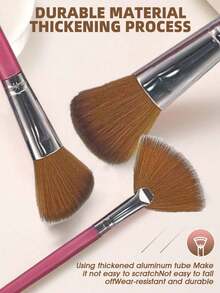 50件套化妆刷套装，化妆刷和海绵套装，美妆工具套装，混合化妆美妆工具，包括：25支化妆刷、1个化妆包、5个美妆蛋、5个粉扑、5个迷你美妆蛋、5个迷你指套粉扑、1个发带、2个腕带、1个清洁工具、化妆刷套装、化妆刷套装、化妆刷套装、完整化妆套装、化妆刷套装、化妆刷套装、化妆礼品套装、套装、赠品、专业化妆刷、完整化妆套装 - 粉色 - 查看 4