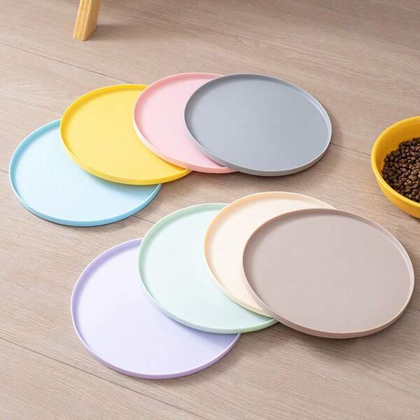 Silicone Pet Food Mat, Dog Food & Water Mat, Puppy Feeding Mat, Raised Rubber Dog Bowl Mat, Waterproof Pet Food Pad, Cat & Dog Universal Placemat, Prevent Food And Water Spills, Suitable For Medium & Small Pets | Non-Slip, Easy To Clean, Universal Silicone Mat, Applicable For Cat & Dog Bowls And Dishes