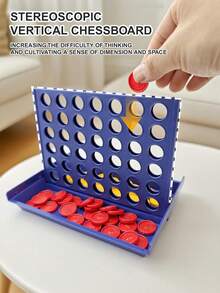 3D Connect Four Game - Vertical 4 In A Row Strategy Board Game For Family, Kids & Adults (Brain Teaser Gift),Perfect For Halloween, Christmas, Mother's Day, Back-To-School Season, Thanksgiving - Multicolor - View 8