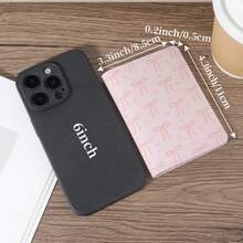 Cartera Bifold Corta y Elegante, Ligera y Portátil, Pequeño Porta Tarjetas de Crédito y Organizador, Clutch Versátil para Mujeres - Blanco y Negro - Ver 3