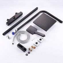 YUNRUX Bathtub & Shower Trim Systems - Black - View 6