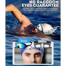 2-Pack Adult Swim Goggles: Anti-Fog, UV Protection, Leakproof - 180 °   Wide Clear Vision - 金色 - 查看 4