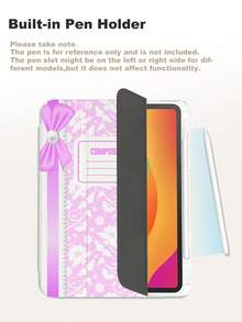 xercxerc Pink Background With White Floral Print And Lace Pattern PU Front TPU Back Case 3-Fold Kickstand Pencil Slot Shockproof Drop-Proof Auto Wake/Sleep Function IPad A16 Case IPad Air 11 Inch Case IPad 9th Generation Case IPad 10th Generation Case IPad 11th Generation Case Fall IPad Case Halloween IPad Case Back To School IPad Case For IPad Pro 12.9/11/10.9 (2025/2024), IPad Air 10.9/10.5, IPad Mini 8.3, Galaxy Tab S10+/S9+/S9/S8+/S8/S7 FE /A9/A8/A7+ - Hồng - Xem 9