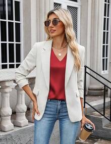 Women's Silk Satin Camisole Ruched Formal Casual Sleeveless Shirt Summer Business Work Shirt - Đỏ - Xem 4