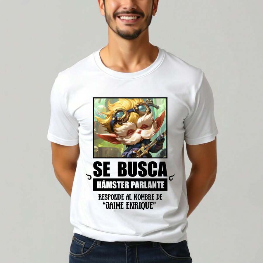 Camiseta Perzonalizada Arcance Heimerdinger Unisex corte recto - Negro - Ver 1