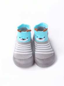 1双婴儿防滑卡通动物系列袜子，柔软幼儿婴儿袜，男女宝宝均适用 - 彩色 - 查看 26