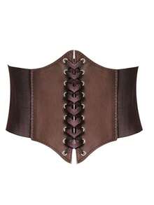 1 件女士刺绣松紧腰带，纯色宽腰带万圣节服装