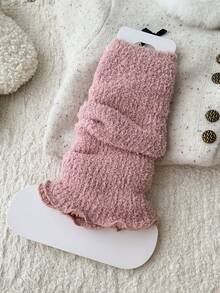 1 Pair/4 Pairs Kids Thick Fleece Leg Warmers, Warm Leg Warmers, Versatile Knee High Leg Warmers For Autumn/Winter - Multicolor - View 13