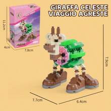 Shanhaijing Tungtungtungsahur Mountain Set Building Block Toys, Luxury Children's Game Model, Suitable For Boys And Girls Puzzle Science DIY, Anime Games, Cute Kawaii Building Block Toys, Building Block Lovers' Desktop Decoration, Back-To-School Supplies, Suitable For Christmas, Halloween, Birthday Gifts, Anime Character Toys For Boys And Girls