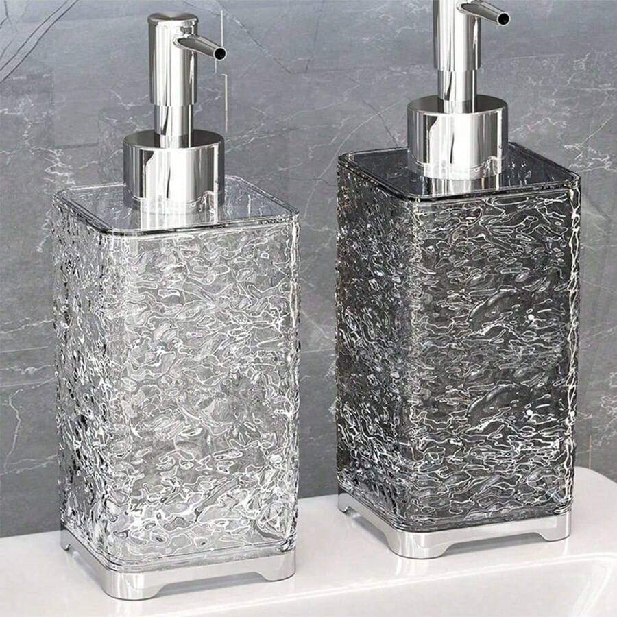 1个装 300/400毫升 酒店浴室沐浴露洗发水分配瓶 空皂液瓶 浴室皂液器 - 彩色 - 查看 1