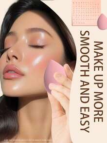 17pcs Professional Makeup Brush Set, Mixed Makeup Beauty Tools,Makeup Sponge Set,Including 7 Makeup Brushes ,4 Makeup Eggs, Makeup Sponge Suitable For Liquid Makeup, Makeup Mixer Tool, 3 Triangle Sponges For Loose Powder Setting, Soft Triangle Puff Suitable For Loose Powder, 3 Mini Makeup Sponge