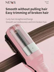 This Straightening Brush Can Make Hair Soft, Clean, And Neat. It Is Equipped With A Straightening Fork And A Shaver, And Is A Portable Rechargeable Automatic Haircutting Tool. It Is Also An Electric Hair Clipper And Straightener With A 500mAh Battery Capacity. - Multicolor - View 5