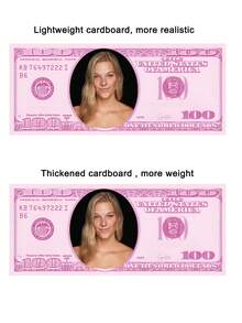 12pcs/Set Customized Pink 100 Dollar Bill Templates, DIY Game Party Money, Add Your Own Text And On The Bills, Editable Printable Pink 100 USD Banknote, Photo Props Suitable For Bridal Shower, Wedding Events, Wedding Decorations, Souvenirs, Bride Favors - Multicolor - View 7