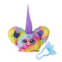 Hasbro Furby Furblets Ray-Vee Mini Friend, 45+ Sounds, Electronica Music & Furbish Phrases, Electronic Plush Toys, Rainbow, Back To School Gifts, Ages 6+