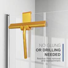 1pc Silicone Squeegee For Shower Glass Doors, Living Room Floor Tabletop Cleaning Cleaner Cleaning Squeegee - Perfect For Home And Commercial Use, Home Bathroom Floor Mirror Cleaner, Silicone Shower Squeegee, Cleaning Tool For Home, Kitchen, Bathroom & Car - Multicolor - View 7