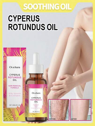 60毫升脱毛护理精油，脱毛后舒缓油，温和护肤，清洁保湿，适用于多个身体部位