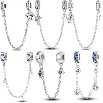 Colección de cadenas de para pulseras de mujer, accesorio de joyería con diseño de lazo, cadena con dijes de strass, regalo de San Valentín para ella