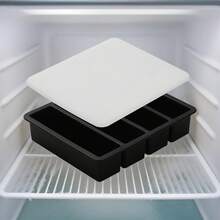 Elevate Your Drink Game With Silicone Ice Cube Tray For Big Blocks Of Fun - màu đen - Xem 2