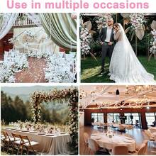 10pcs Pink Satin Chair Bow Sashes Wedding Chair Ribbon Bow Silk Chair Knot Ties For Reception Restaurant Event Banquet Party Hotel Decorations - Pink - View 12