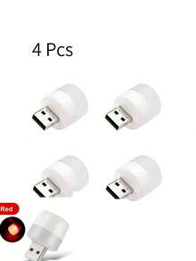 1/4/10个装迷你USB小夜灯暖白色护眼读书灯USB插头电脑移动电源充电LED夜灯 - usb迷你夜燈 - 查看 25