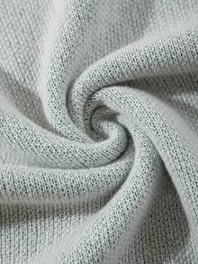 ANDREILEE 休闲宽松圆领印花针织套头毛衣，男女皆宜，适合春、秋、冬三季穿着。 - 杏色 - 查看 9