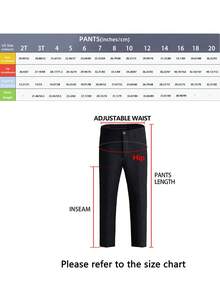 Tween Boys Dress Pants Adjustable Waist Flat Front Pant Wedding School Uniforms Pants Dark Grey Size 6-16Y - Dark Grey - View 8
