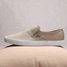 Men Canvas Shoes - Khaki - View 2
