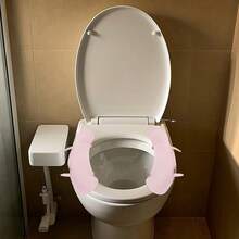 2pcs Portable Antibacterial Silicone Seat Cushion: Healthy Silicone Material, Easy To Clean And Reuse, Convenient To Carry And Install, Suitable For Travel, Hotel, And Public Places - Multicolor - View 5