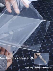 Porta-retrato Acrílico, Suporte de Cartão de Mesa, Etiqueta de Preço, Placa de Exibição Magnética Cristal Transparente Forte para Varejo, Placa de Mesa Acrílica