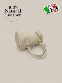 New High-Quality Versatile Women's Shoulder Bag (2025). This Elegant And Unique Small Square Bag Made Of Genuine Leather Features A Long, Detachable Strap For Shoulder Or Crossbody Wear. This Small Designer Bag, Crafted From Premium Cowhide Leather, Is A Symbol Of Sophistication And Elegance. - Beige - View 6