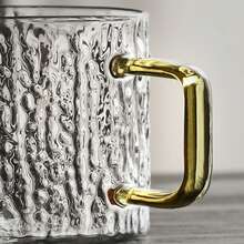 12/6/4/2件150毫升/可爱耐热优雅透明玻璃杯、茶杯、浓缩咖啡玻璃杯、中国功夫热茶杯、茶杯套装，适合家庭、派对、咖啡厅、婚礼、办公室、母亲节优雅礼物。 - 樹皮紋 - 查看 6