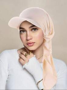 A New Multi-Color Casual And Fashionable Baseball Cap, A Curved Cap, And A Muslim Headscarf Cap - A - View 8
