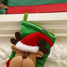 Chaussettes du Père Noël, chaussettes de Noël, sac cadeau, décorations de Noël, pendentif chaussettes pour sapin de Noël