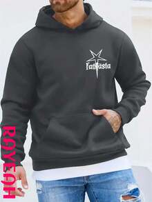 RAYEAH  Y2K Halloween Men's Casual Street Hip-Hop Style Hoodie With Bright And Hot Sun Pattern Print, Featuring A Fashionable Men's Top With A Front Pocket, Suitable For Autumn And Winter Wear. Giving Gifts To Friends, Husbands, And Boyfriends - 深灰色 - 查看 2