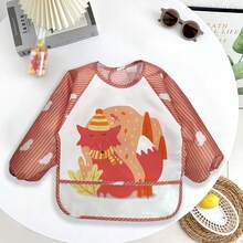 Koala Cartoon Waterproof Long Sleeve Bib, Soft Feeding Bib, Washable, Christmas, Halloween, Thanksgiving, New Year, Valentine's Day, Easter Gift